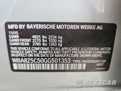 Zdjęcie 12 z 12 samochodu: 2016 BMW 328 XIGT SULEV VIN:WBA8Z5C50GG501353 - miniatura