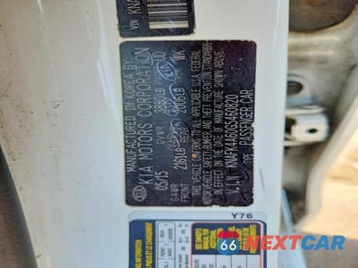 Zdjęcie 12 z 12 samochodu: 2016 KIA FORTE LX VIN:KNAFK4A60G5460820 - miniatura