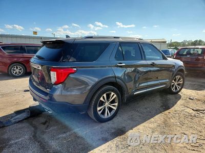 Trzecie zdjęcie samochodu z tyłu: 2020 FORD EXPLORER PLATINUM VIN:1FM5K8HCXLGA59545 - miniatura