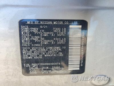 Zdjęcie 13 z 13 samochodu: 2022 NISSAN ARMADA SL VIN:JN8AY2BA6N9390978 - miniatura