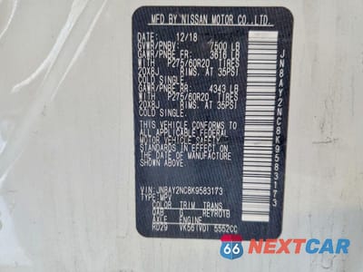 Zdjęcie 13 z 13 samochodu: 2019 NISSAN ARMADA SL VIN:JN8AY2NC8K9583173 - miniatura