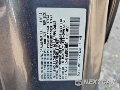 Zdjęcie 13 z 13 samochodu: 2014 HONDA ODYSSEY EXL VIN:5FNRL5H69EB052059 - miniatura