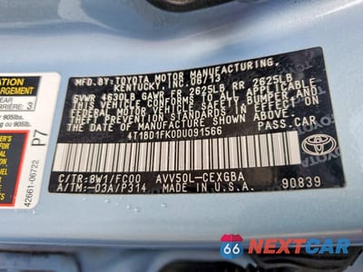 Zdjęcie 12 z 12 samochodu: 2013 TOYOTA CAMRY HYBRID XLE VIN:4T1BD1FK0DU091566 - miniatura