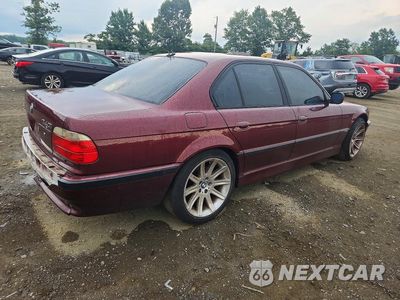 Trzecie zdjęcie samochodu z tyłu: 2001 BMW 740 I AUTOMATIC VIN:WBAGG83441DN84546 - miniatura