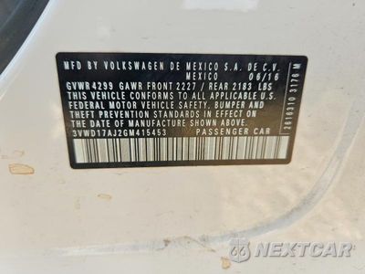 Zdjęcie 13 z 13 samochodu: 2016 VOLKSWAGEN JETTA SPORT VIN:3VWD17AJ2GM415453 - miniatura