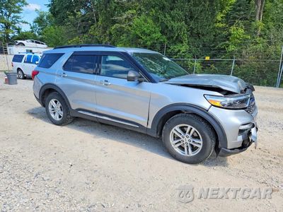 Czwarte zdjęcie samochodu z boku: 2020 FORD EXPLORER XLT VIN:1FMSK8DH5LGB72744 - miniatura