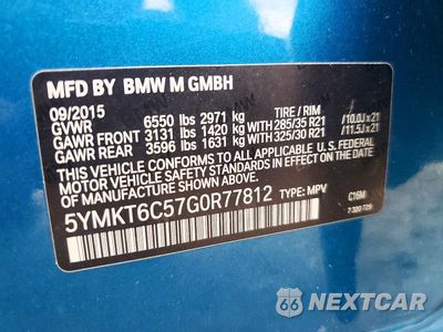 Zdjęcie 13 z 13 samochodu: 2016 BMW X5 M VIN:5YMKT6C57G0R77812 - miniatura