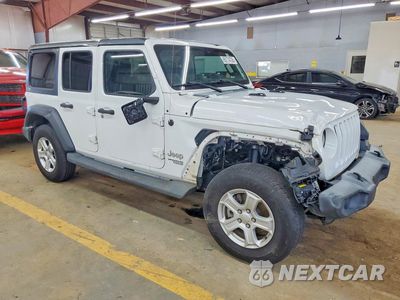 Czwarte zdjęcie samochodu z boku: 2019 JEEP WRANGLER UNLIMITED SPORT VIN:1C4HJXDN1KW596251 - miniatura