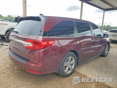 Trzecie zdjęcie samochodu z tyłu: 2018 HONDA ODYSSEY EXL VIN:5FNRL6H70JB020030 - miniatura