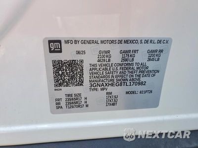 Zdjęcie 12 z 12 samochodu: 2026 CHEVROLET EQUINOX LT VIN:3GNAXHEG8TL170982 - miniatura