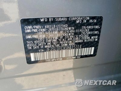Zdjęcie 13 z 13 samochodu: 2025 SUBARU FORESTER TOURING VIN:JF2SLDTCXSH415314 - miniatura