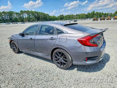 Drugie zdjęcie samochodu z przodu: 2019 HONDA CIVIC EXL VIN:JHMFC1F73KX002877 - miniatura