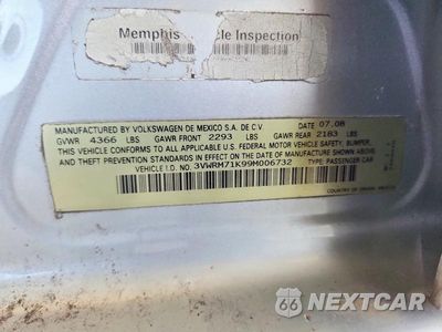 Zdjęcie 12 z 12 samochodu: 2009 VOLKSWAGEN JETTA SE VIN:3VWRM71K99M006732 - miniatura