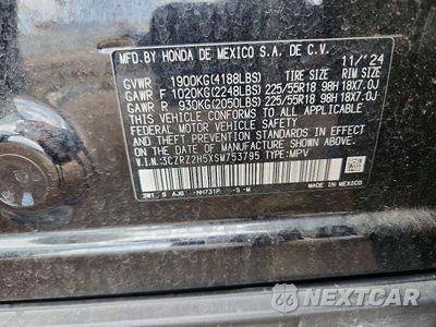 Zdjęcie 12 z 12 samochodu: 2025 HONDA HR-V SPORT VIN:3CZRZ2H5XSM753795 - miniatura