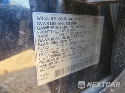 Zdjęcie 13 z 13 samochodu: 2019 AUDI Q7 PREMIUM PLUS VIN:WA1LAAF75KD019590 - miniatura
