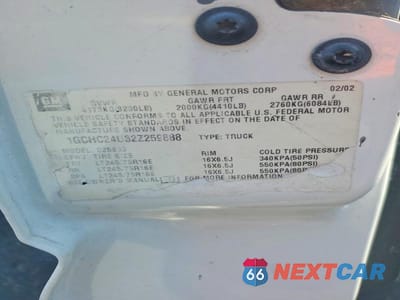 Zdjęcie 12 z 12 samochodu: 2002 CHEVROLET SILVERADO C2500 HEAVY DUTY VIN:1GCHC24U32Z259888 - miniatura