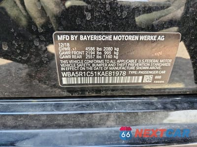 Zdjęcie 12 z 12 samochodu: 2019 BMW 330I VIN:WBA5R1C51KAE81978 - miniatura