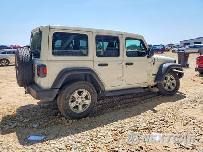 Trzecie zdjęcie samochodu z tyłu: 2023 JEEP WRANGLER SPORT VIN:1C4HJXDG9PW575673 - miniatura