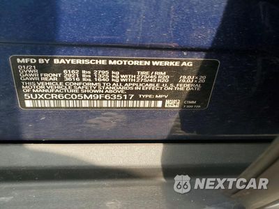 Zdjęcie 12 z 12 samochodu: 2021 BMW X5 XDRIVE40I VIN:5UXCR6C05M9F63517 - miniatura