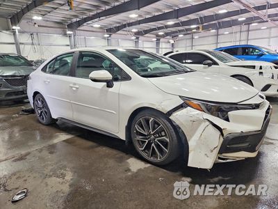 Czwarte zdjęcie samochodu z boku: 2021 TOYOTA COROLLA SE VIN:5YFS4MCE5MP062632 - miniatura