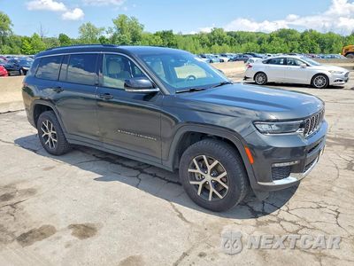 Czwarte zdjęcie samochodu z boku: 2023 JEEP GRAND CHEROKEE L LIMITED VIN:1C4RJKBG2P8801650 - miniatura