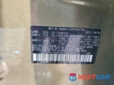 Zdjęcie 13 z 13 samochodu: 2025 SUBARU OUTBACK WILDERNESS VIN:4S4BTGUD7S3148309 - miniatura
