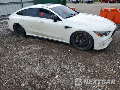 Czwarte zdjęcie samochodu z boku: 2019 MERCEDES-BENZ AMG GT 63 S VIN:WDD7X8KB7KA001141 - miniatura