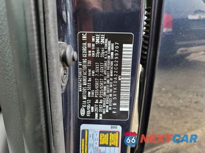 Zdjęcie 13 z 13 samochodu: 2012 KIA SORENTO LX VIN:5XYKTDA22CG299707 - miniatura