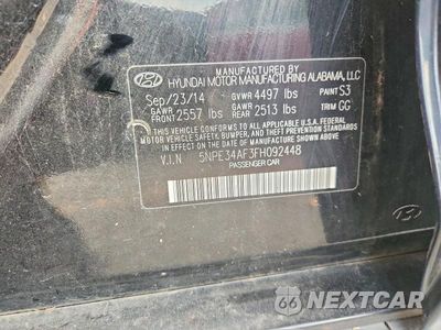 Zdjęcie 12 z 12 samochodu: 2015 HYUNDAI SONATA SPORT VIN:5NPE34AF3FH092448 - miniatura