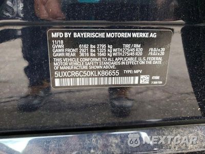 Zdjęcie 13 z 13 samochodu: 2019 BMW X5 XDRIVE40I VIN:5UXCR6C50KLK86655 - miniatura