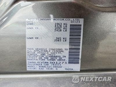 Zdjęcie 12 z 12 samochodu: 2024 NISSAN ALTIMA SR VIN:1N4BL4CV5RN301271 - miniatura