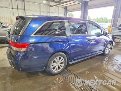 Trzecie zdjęcie samochodu z tyłu: 2017 HONDA ODYSSEY EXL VIN:5FNRL5H69HB004551 - miniatura