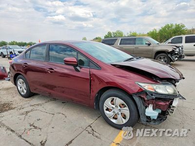 Czwarte zdjęcie samochodu z boku: 2015 HONDA CIVIC LX VIN:19XFB2F51FE119792 - miniatura