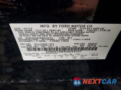 Zdjęcie 13 z 13 samochodu: 2014 FORD FLEX LIMITED VIN:2FMGK5D84EBD24527 - miniatura