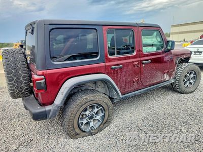 Trzecie zdjęcie samochodu z tyłu: 2021 JEEP WRANGLER UNLIMITED RUBICON VIN:1C4HJXFG4MW785204 - miniatura