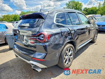 Trzecie zdjęcie samochodu z tyłu: 2024 BMW X3 XDRIVE30I VIN:5UX53DP07R9V14283 - miniatura