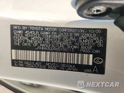 Zdjęcie 12 z 12 samochodu: 2006 LEXUS ES 330 VIN:JTHBA30G965155113 - miniatura