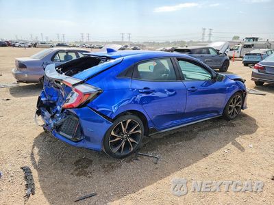 Trzecie zdjęcie samochodu z tyłu: 2019 HONDA CIVIC SPORT VIN:SHHFK7H43KU212236 - miniatura