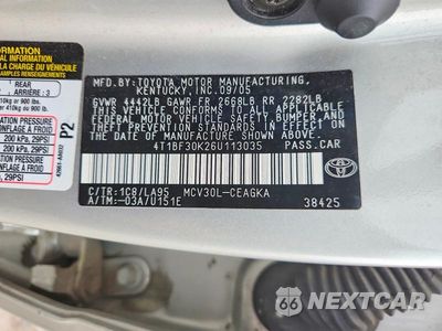 Zdjęcie 12 z 12 samochodu: 2006 TOYOTA CAMRY XLE V6 VIN:4T1BF30K26U113035 - miniatura