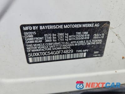 Zdjęcie 13 z 13 samochodu: 2016 BMW X5 XDR40E VIN:5UXKT0C54G0F74829 - miniatura