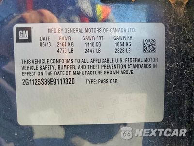 Zdjęcie 13 z 13 samochodu: 2014 CHEVROLET IMPALA LT VIN:2G1125S38E9117320 - miniatura