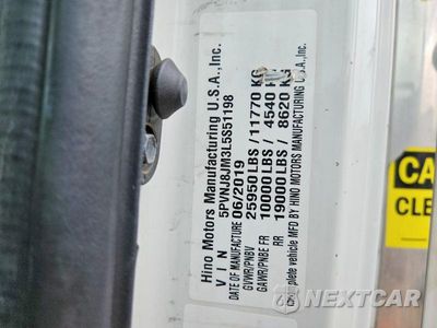 Zdjęcie 11 z 13 samochodu: 2020 HINO 258/268 REFRIGERATED BOX TRUCK VIN:5PVNJ8JM3L5S51198 - miniatura