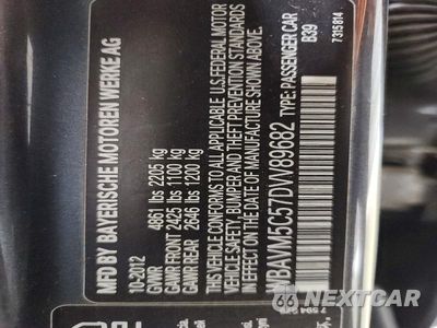 Zdjęcie 13 z 13 samochodu: 2013 BMW X1 XDRIVE35I VIN:WBAVM5C57DVV89682 - miniatura