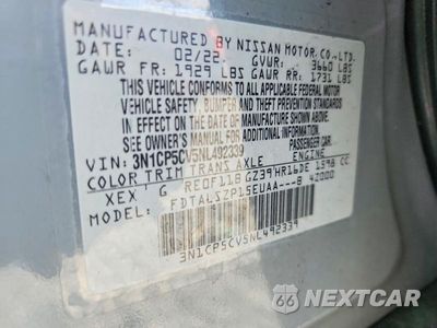 Zdjęcie 13 z 13 samochodu: 2022 NISSAN KICKS SV VIN:3N1CP5CV5NL492339 - miniatura