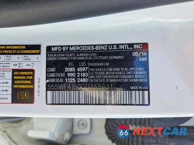 Zdjęcie 12 z 12 samochodu: 2016 MERCEDES-BENZ C 300 VIN:55SWF4JB0GU165931 - miniatura