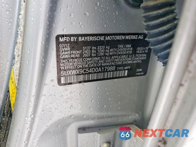 Zdjęcie 13 z 13 samochodu: 2013 BMW X3 XDRIVE28I VIN:5UXWX9C54D0A17988 - miniatura