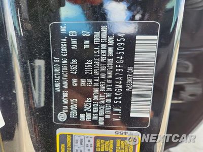 Zdjęcie 12 z 12 samochodu: 2015 KIA OPTIMA LX VIN:5XXGM4A79FG450954 - miniatura