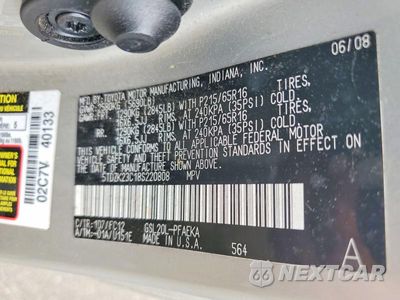 Zdjęcie 13 z 13 samochodu: 2008 TOYOTA SIENNA LE 7-PASSENGER VIN:5TDZK23C18S220808 - miniatura