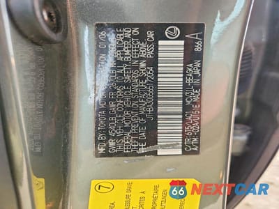 Zdjęcie 12 z 12 samochodu: 2006 LEXUS ES 330 VIN:JTHBA30G565172054 - miniatura