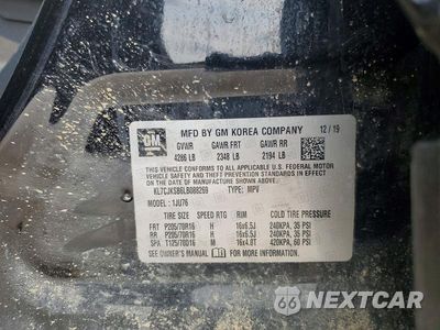 Zdjęcie 12 z 12 samochodu: 2020 CHEVROLET TRAX LS VIN:KL7CJKSB6LB088269 - miniatura